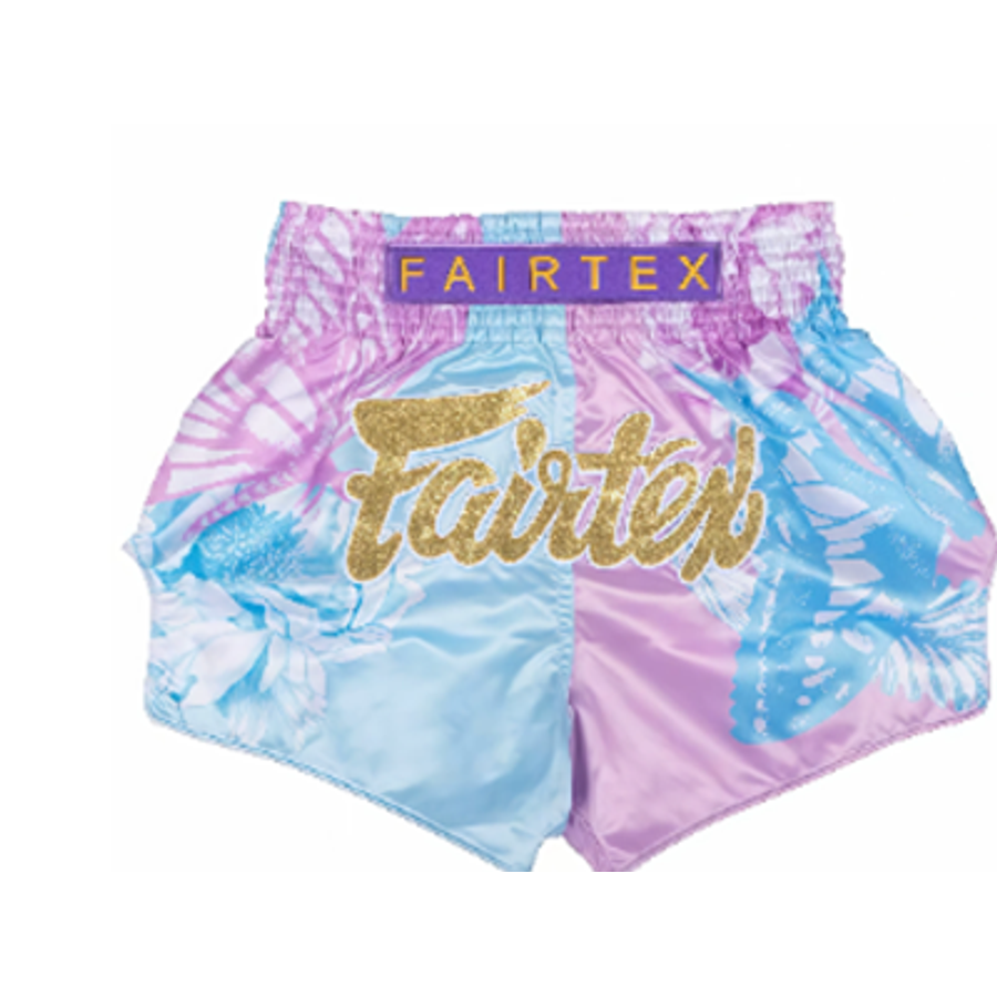Fairtex Fiore 粉藍漸層泰拳褲